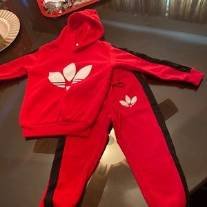 Adidas little children’s sweatpants and sweat top